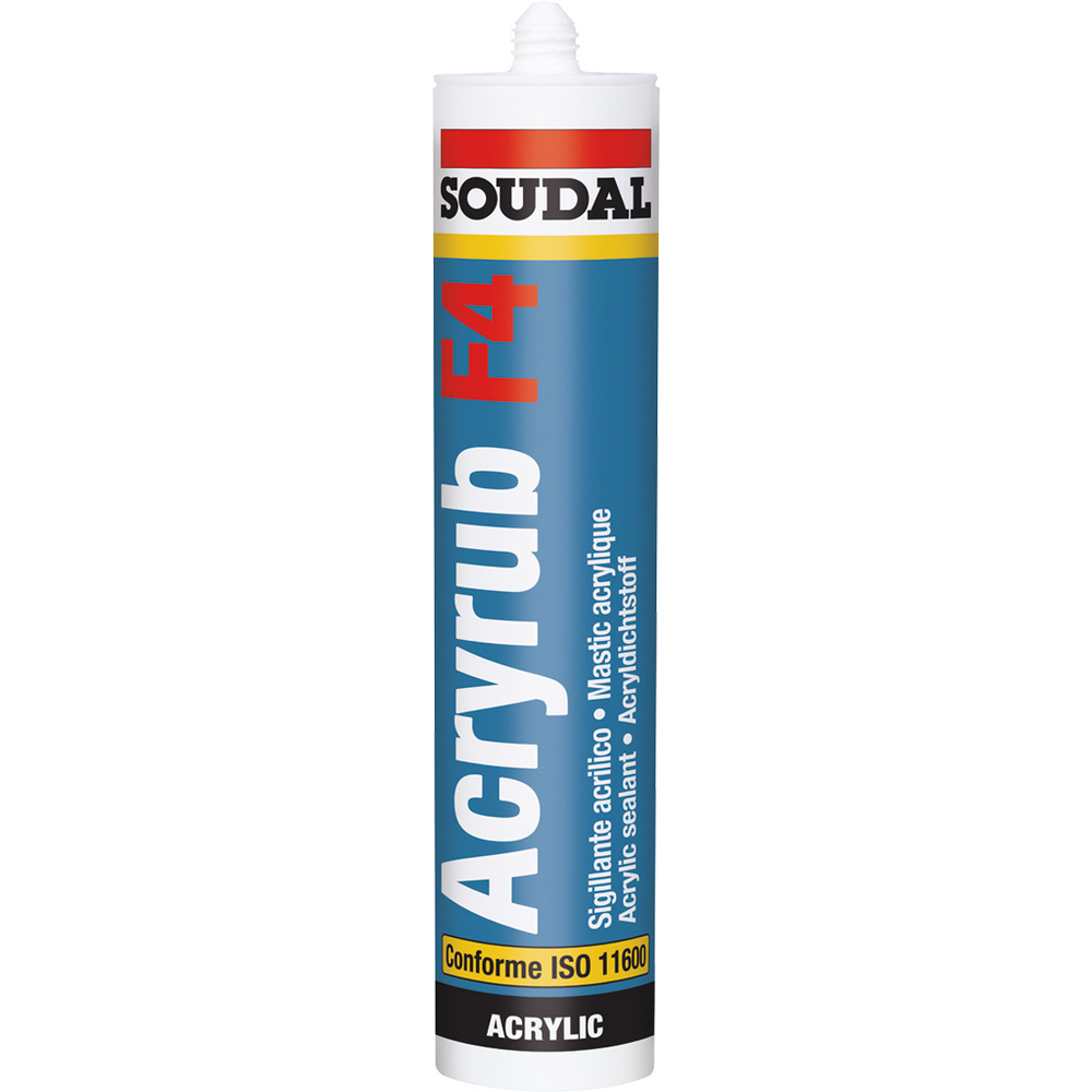 24 cartouches 300 ml acryrub f4 blanc - SOUDAL - 120659
