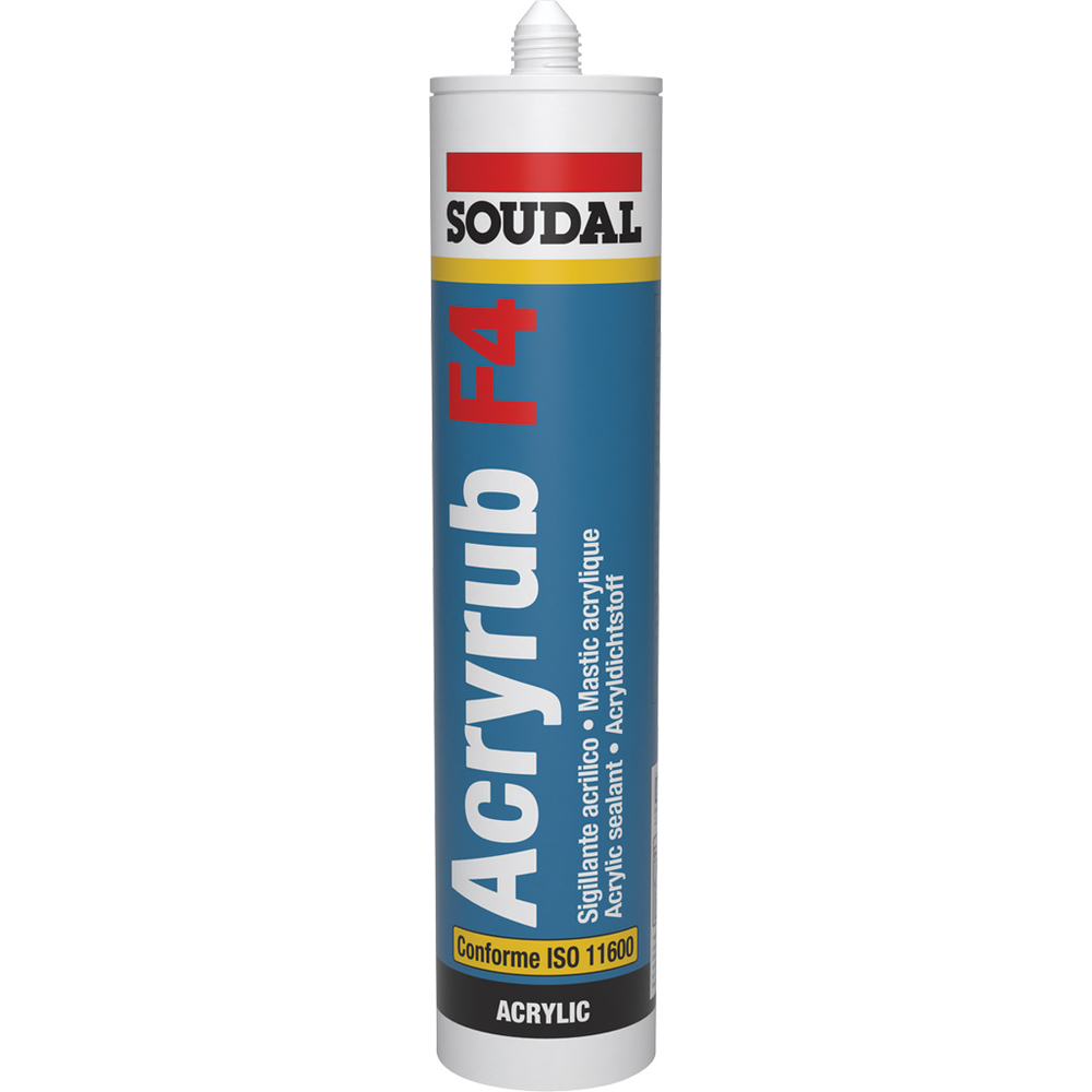 24 cartouches 300 ml acryrub f4 acajou - SOUDAL - 120661