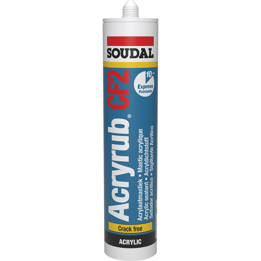 15 cartouches 310 ml acryrub cf2 blanc - SOUDAL - 121616