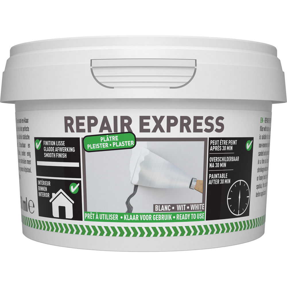 12 pots 250 ml repair express plâtre blanc - SOUDAL - 122526