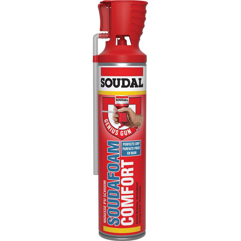 12 aérosols 600ml de SOUDAFOAM comfort genius gun - B3 beige - SOUDAL - 123777