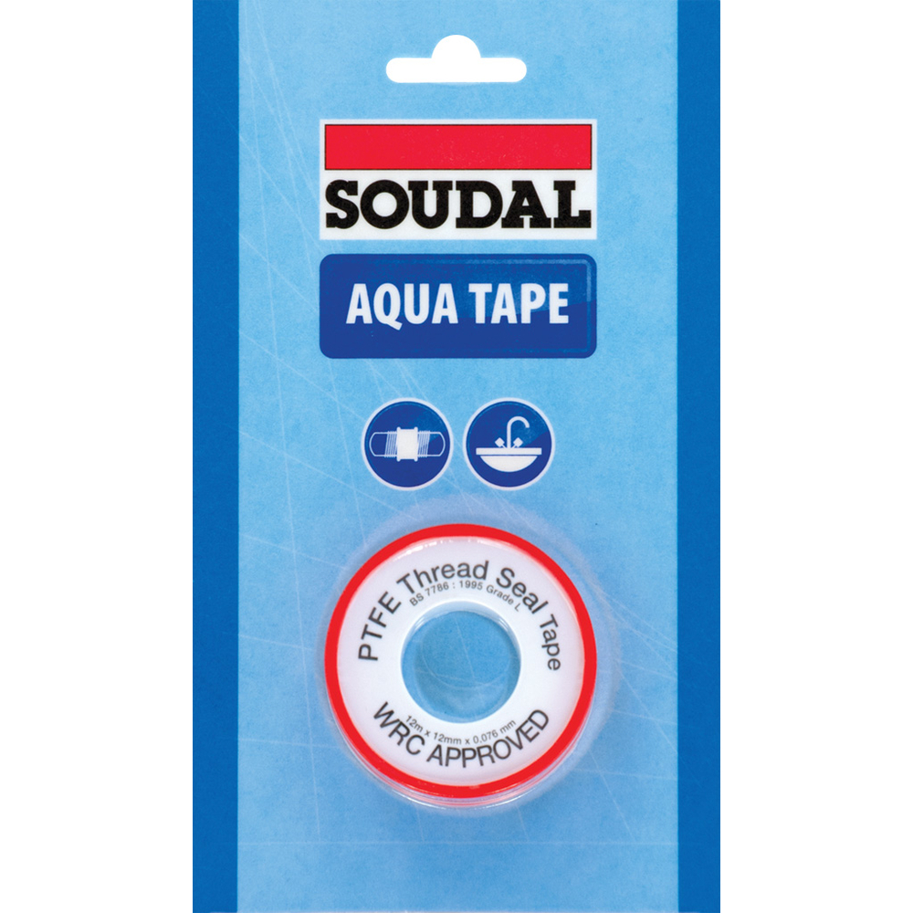 12 blisters Aqua Ttape - ruban PTFE 12 x 0,1 mm - SOUDAL - 124143