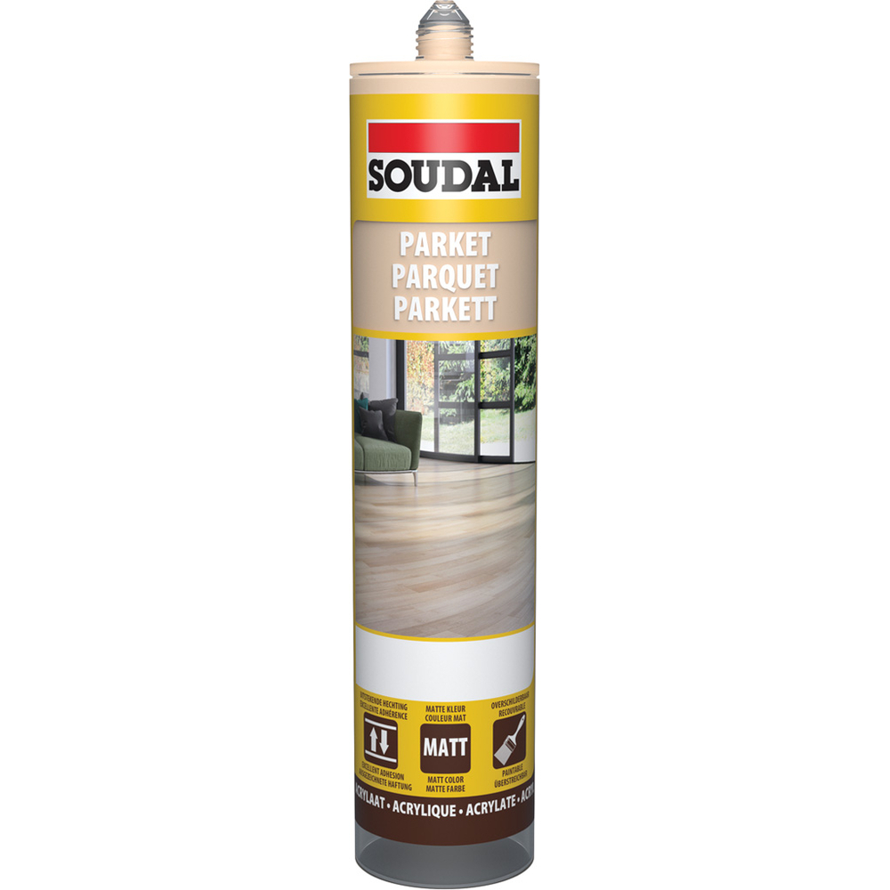 6 cartouches 290 ml joint parquet chêne moyen - SOUDAL - 124840