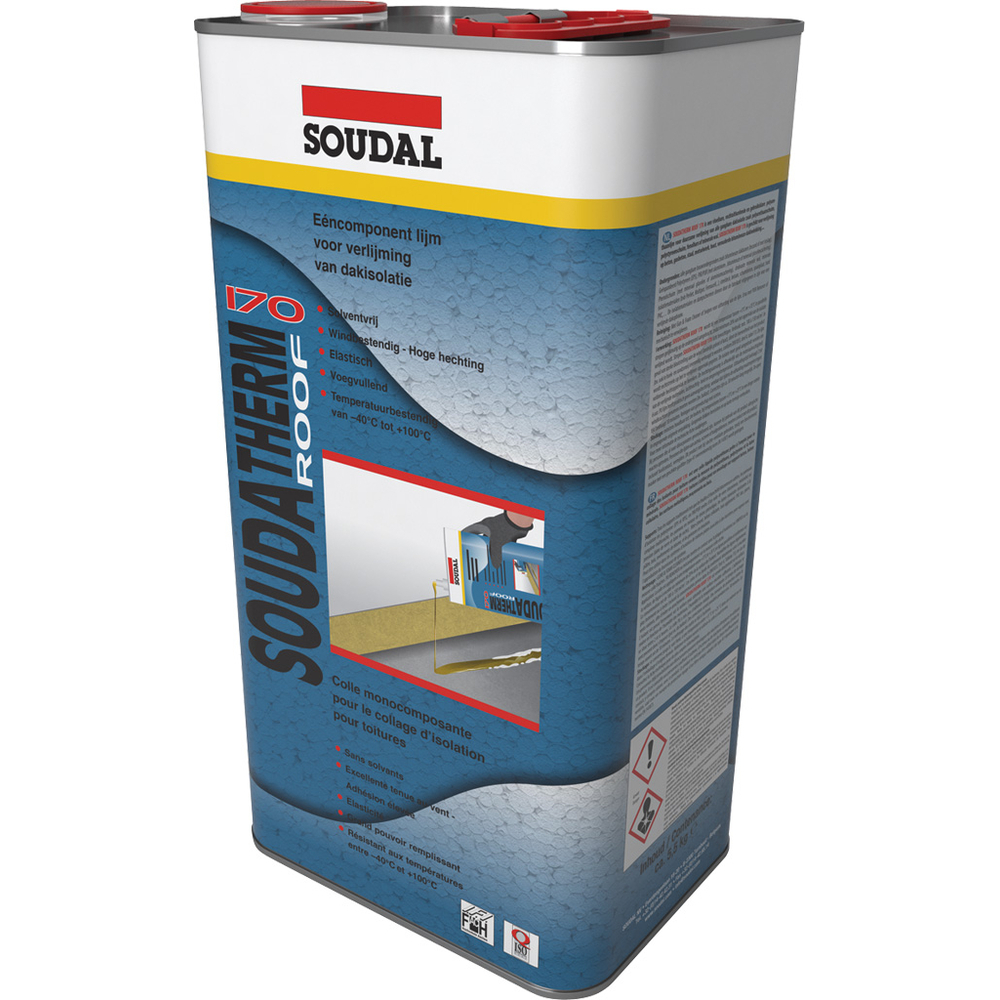4 bidons 5,5 kg SOUDATHERM roof 170 - SOUDAL - 125729
