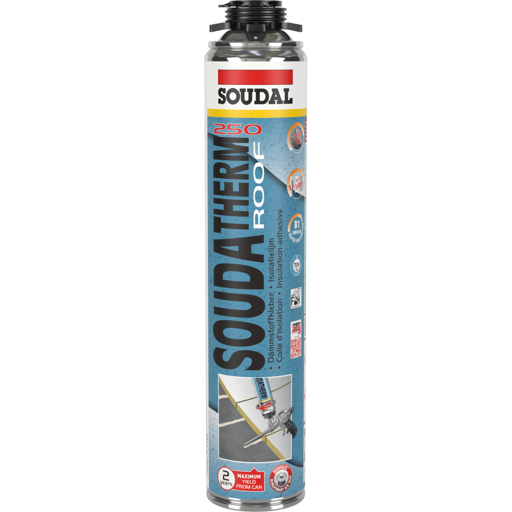 12 aérosols 800ml de SOUDATHERM roof 250 gun vis duravalve - SOUDAL - 126512