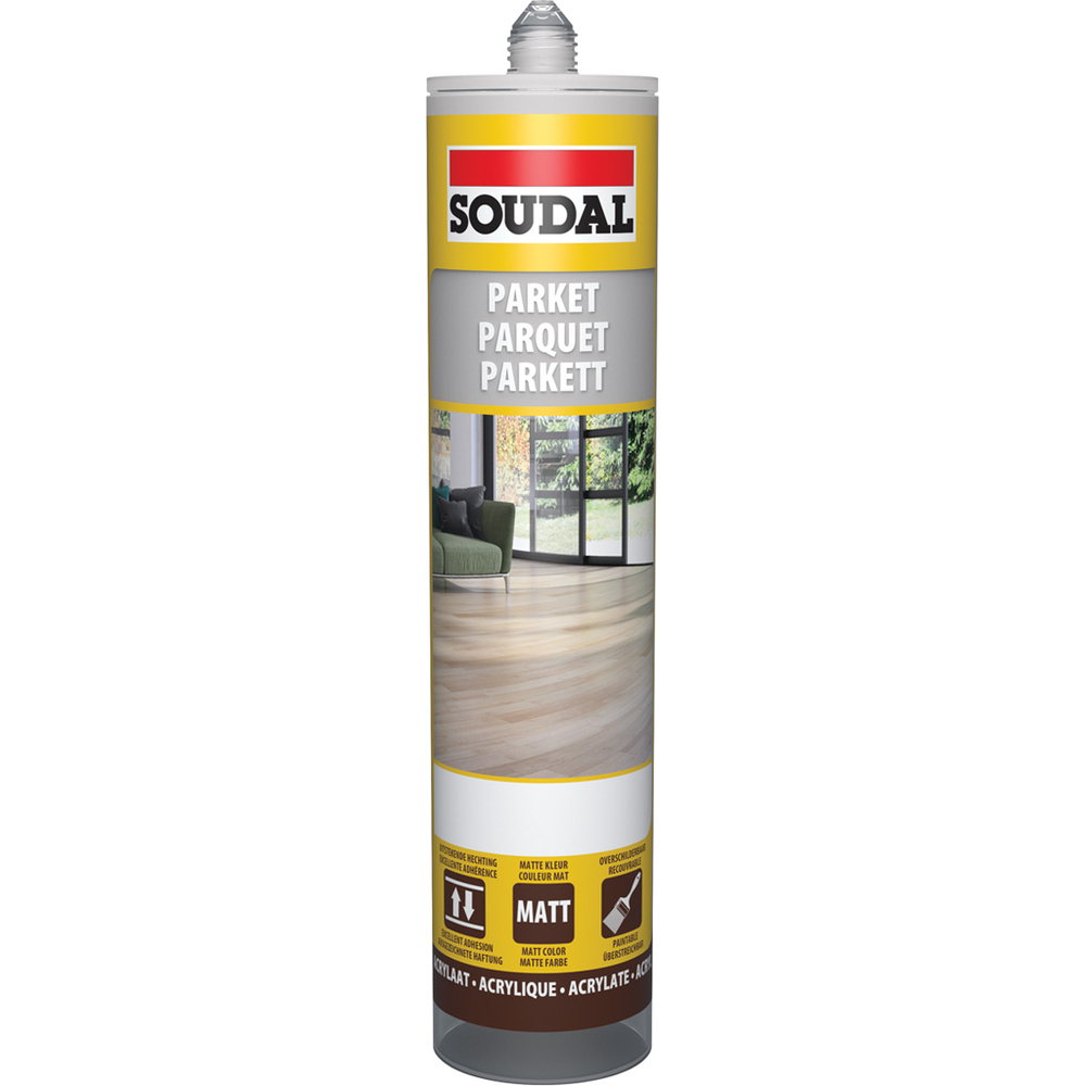 6 cartouches 290 ml joint parquet gris foncé - SOUDAL - 127174