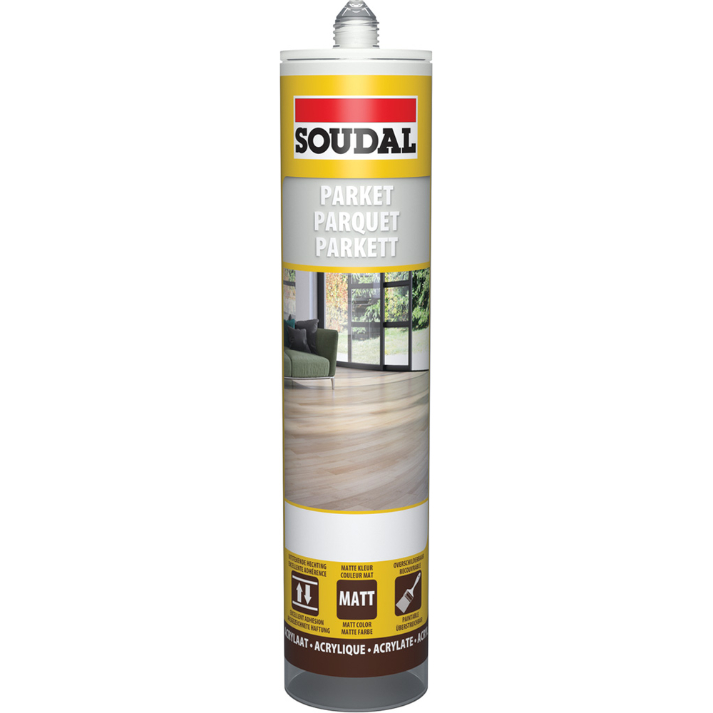 6 cartouches 290 ml joint parquet gris clair - SOUDAL - 127175