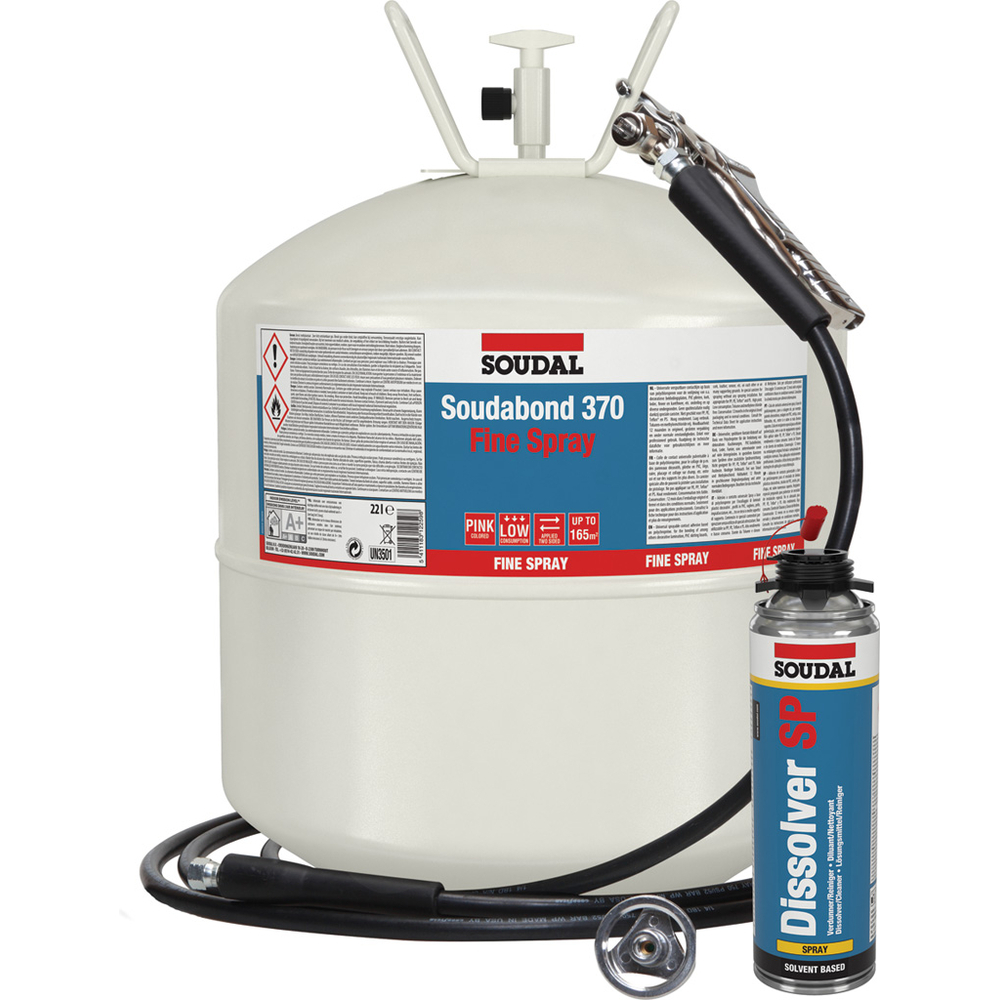 Kit demarrage SOUDABOND 370 fine spray rose - SOUDAL - 128507