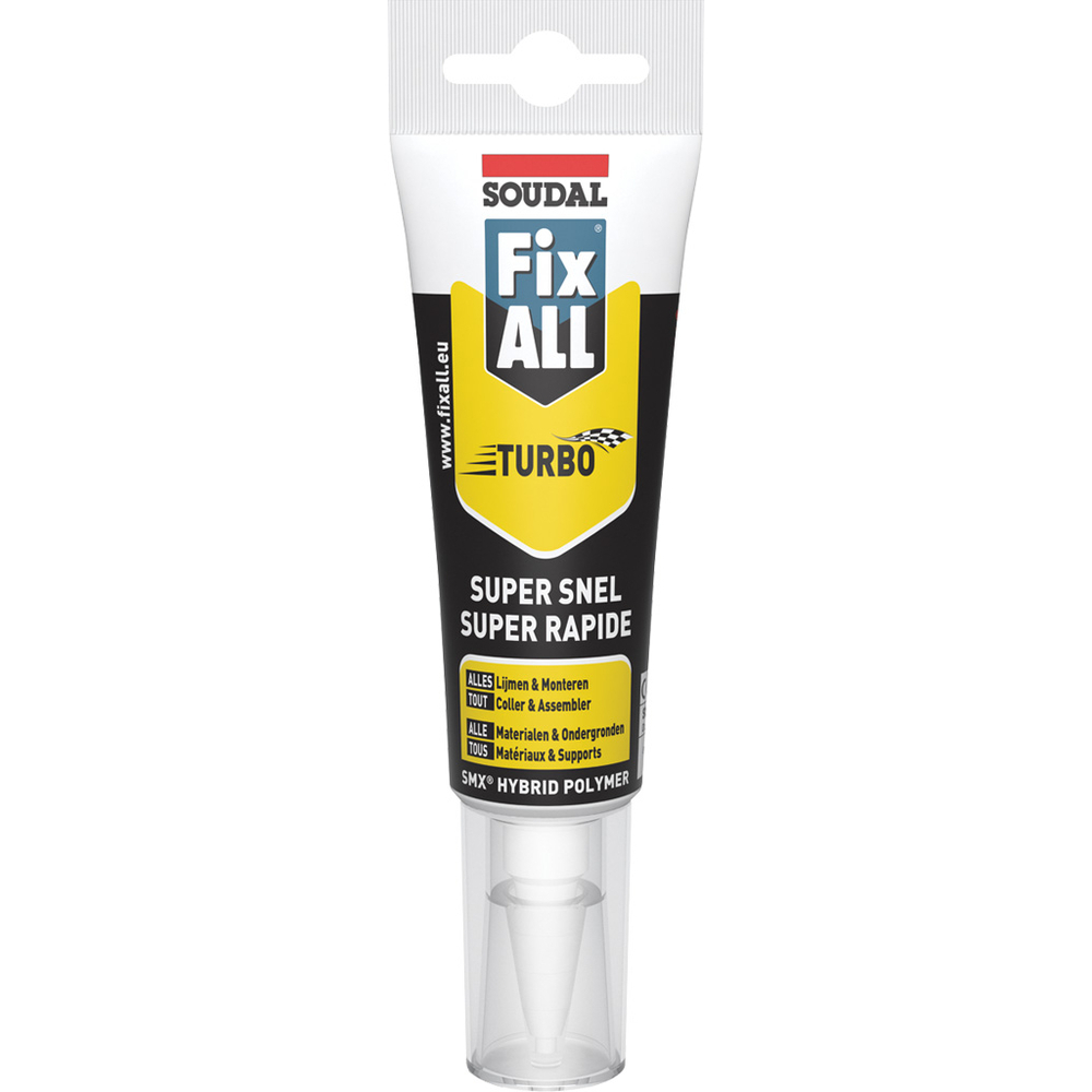 10 tubes eurolock 125 ml fix all turbo blanc - SOUDAL - 131079