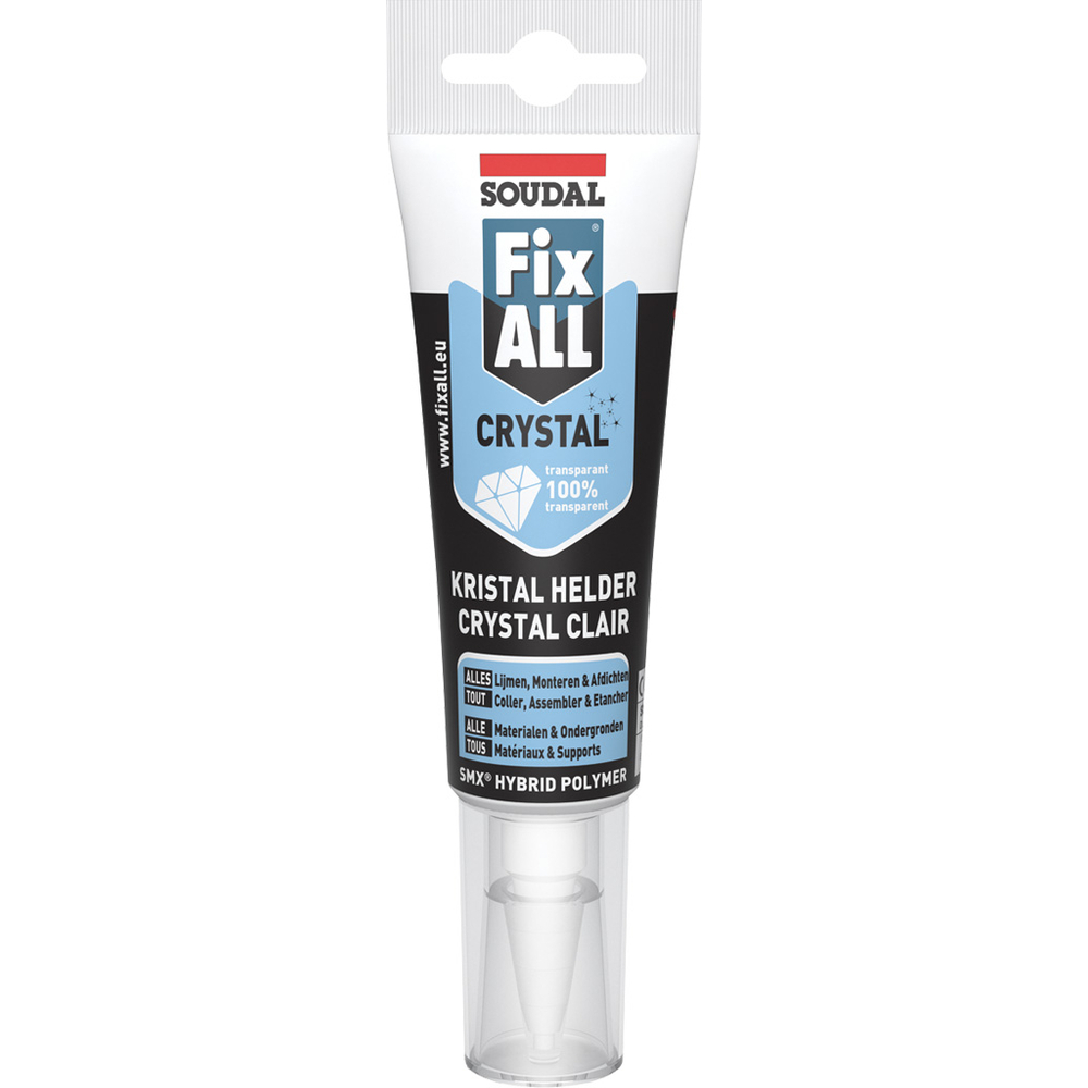 10 tubes eurolock 125 ml fix all crystal - SOUDAL - 131093