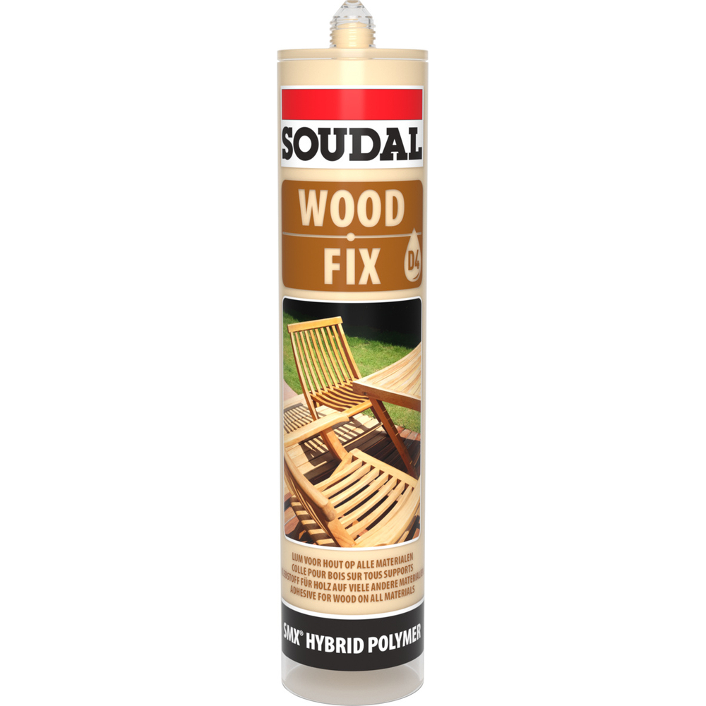 6 cartouches 290 ml wood fix beige - SOUDAL - 134723