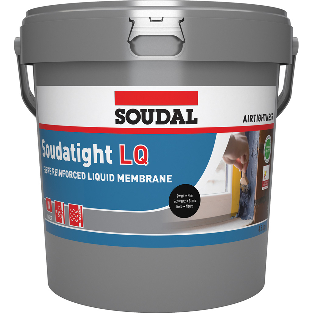 Seau 4,5 kg SOUDATIGHT LQ noir - SOUDAL - 145785