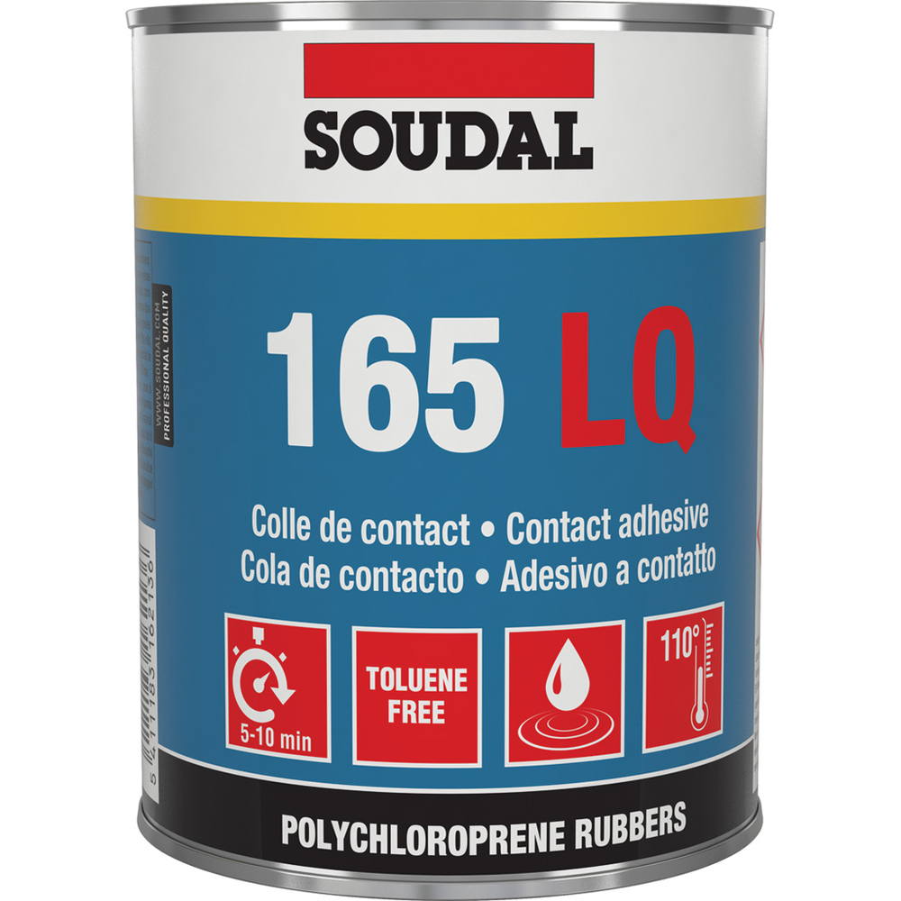 12 pots 1L colle néoprène liquide 165 lq - SOUDAL - 145988