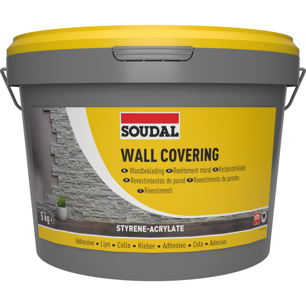 4 seaux 5 kg colle revêtement mural - SOUDAL - 146114
