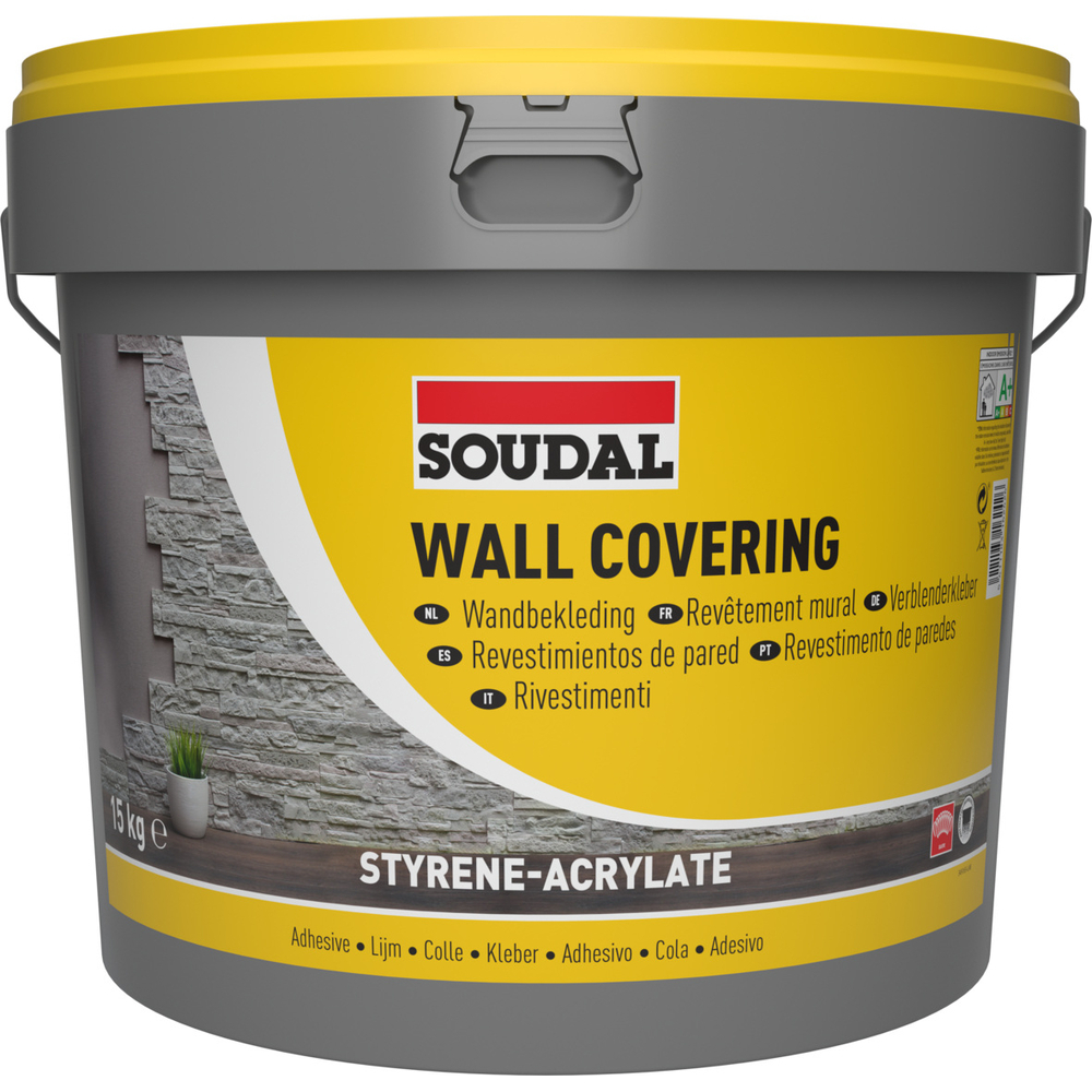Seau 15 kg colle revêtement mural - SOUDAL - 146115
