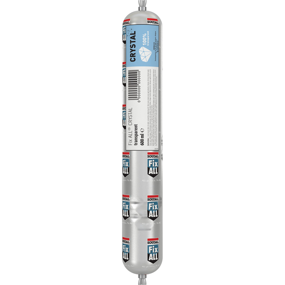 12 poches 600 ml fix all crystal poche - SOUDAL - 146186