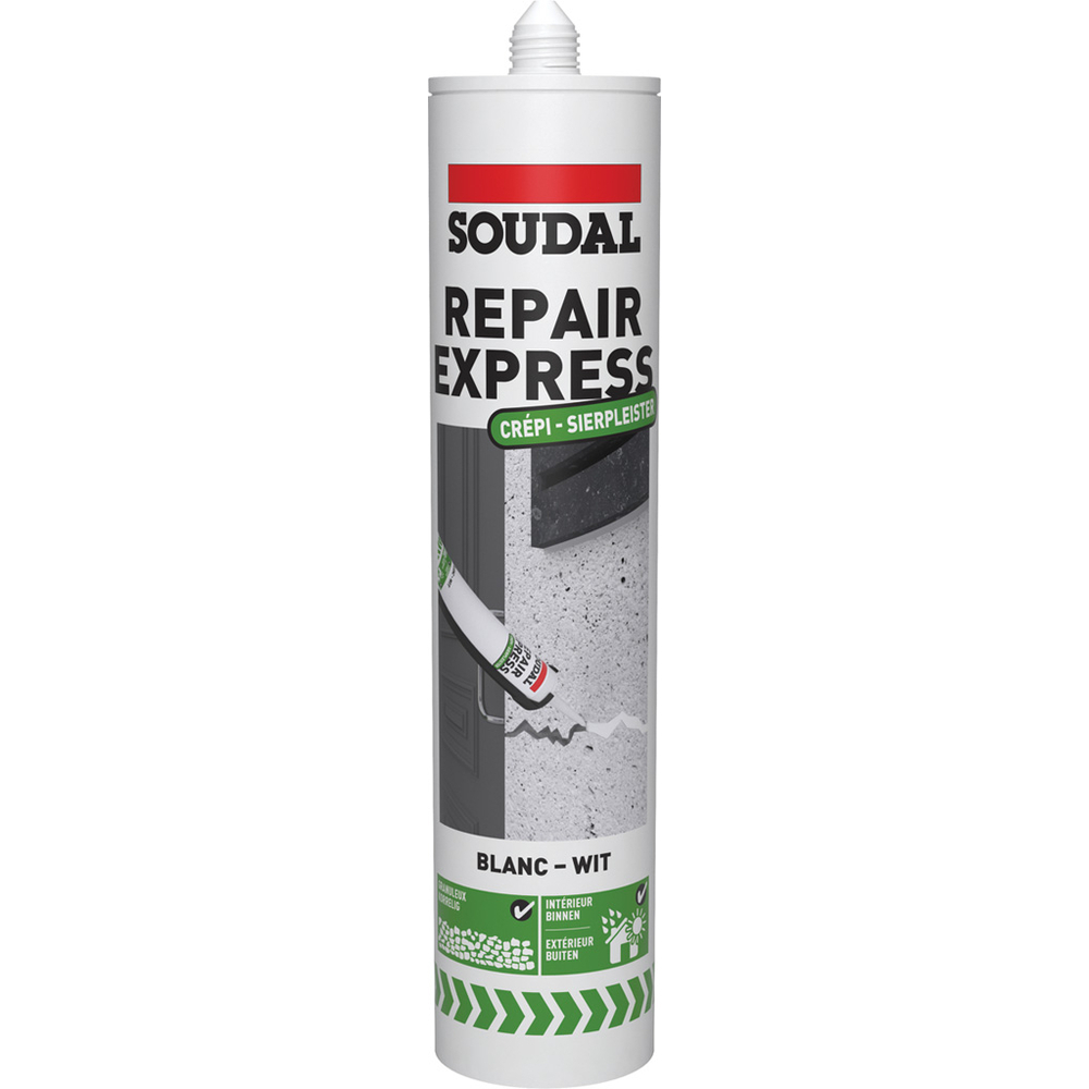 12 cartouches 290ml repair express crepi blanc - SOUDAL - 146456