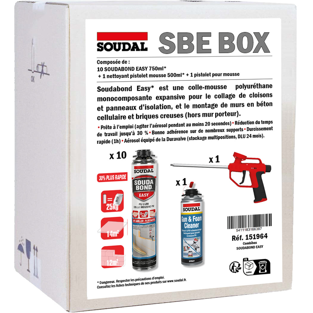 Sbebox pistolable gun vis duravalve - b1 - SOUDAL - 151964