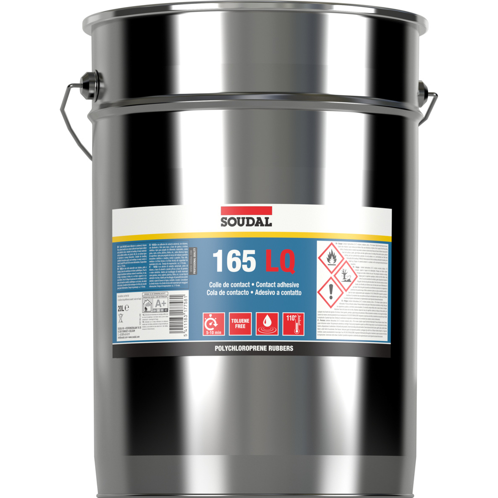 Bidon 20L colle néoprène liquide 165 LQ - SOUDAL - 152979