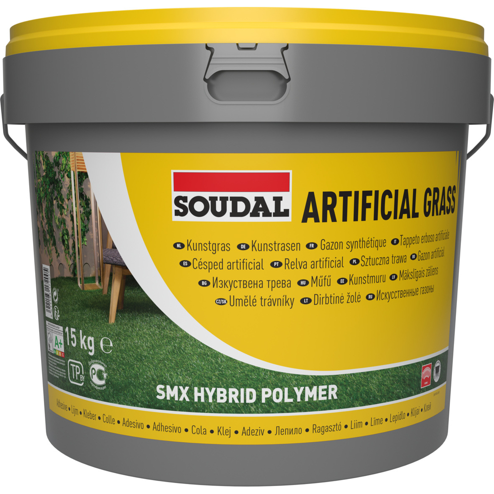 Seau 15 kg colle gazon synthétique - SOUDAL - 154633