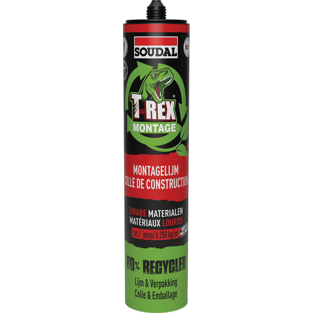 6 cartouches 350 gr t-rex green materiaux lourds - SOUDAL - 157577