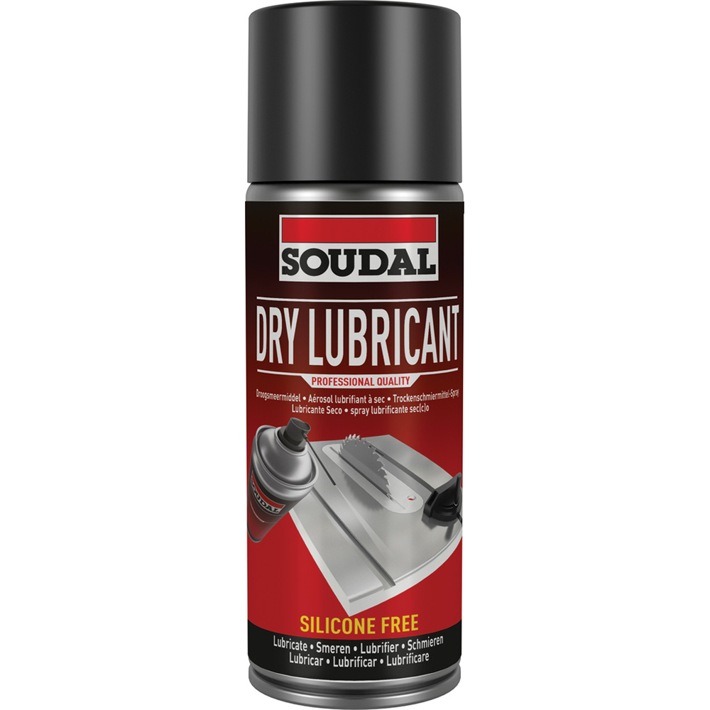 6 aérosols 400ml de dry lubricant - lubrifiant sec ptfe - SOUDAL - 158032