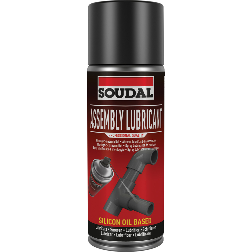 6 aérosols 400ml de assembly lubricant - lubrifiant d'assemblage à l'huile de silicone - SOUDAL - 158033