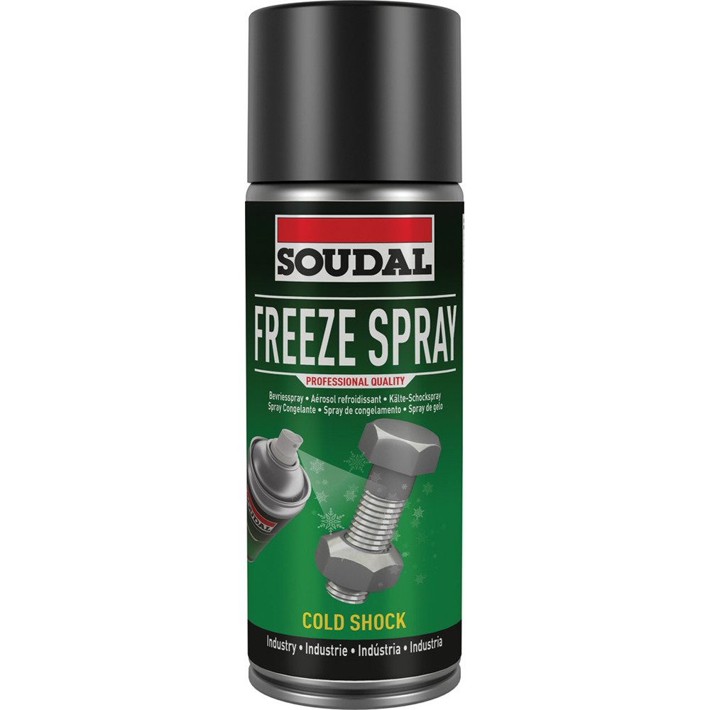 6 aérosols 400ml de freeze spray - super dégrippant - choc à froid - SOUDAL - 158034