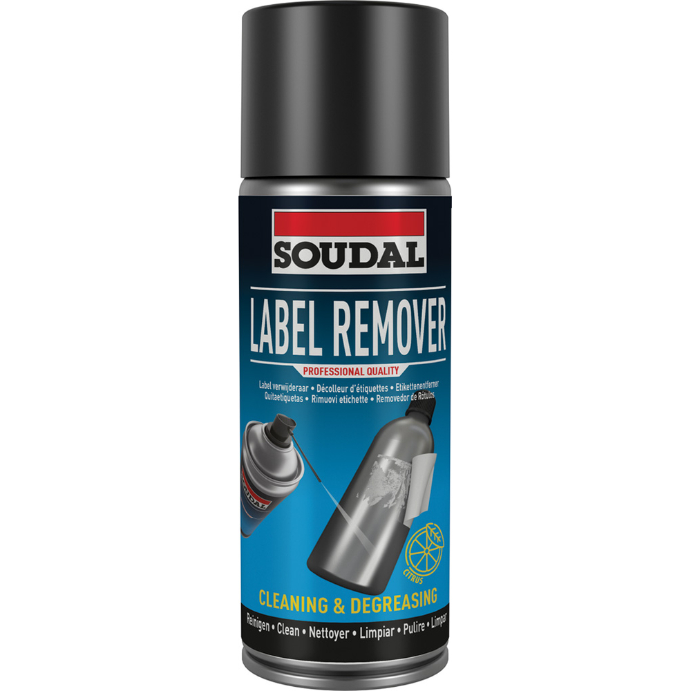 6 aérosols 400ml de label remover - décolle étiquettes - SOUDAL - 158036