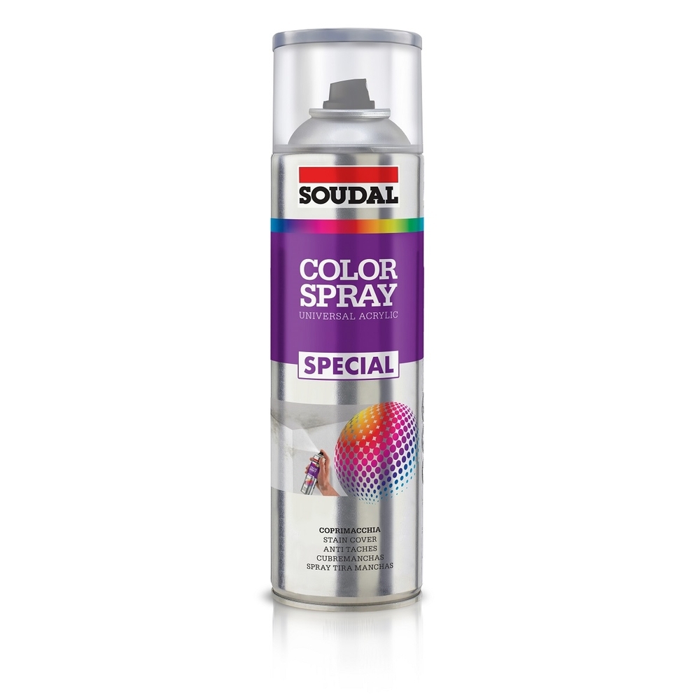 12 aérosols 500ml de color spray couverture de tache blanc - SOUDAL - 159360
