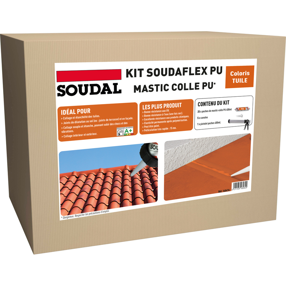 Kit soudaflex PU tuile - SOUDAL - 160476