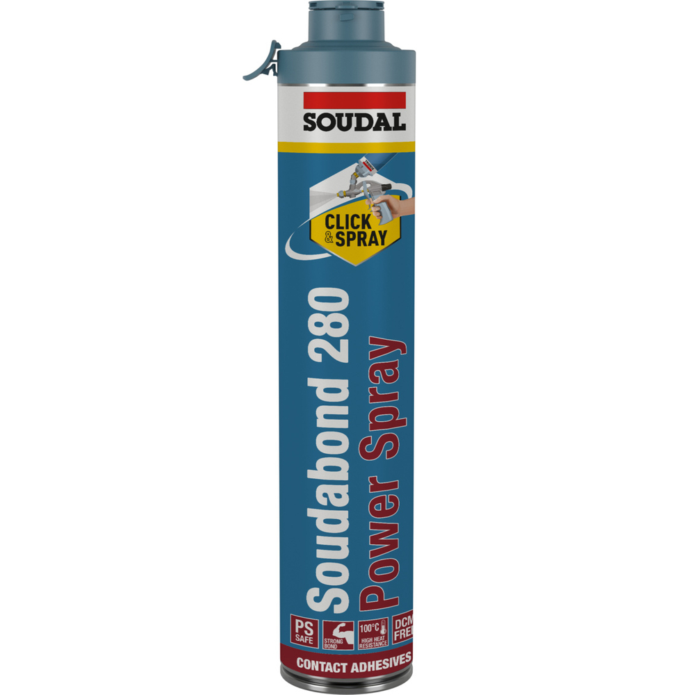12 aérosols 750ml de SOUDABOND 280 power spray 280 ps - SOUDAL - 167506