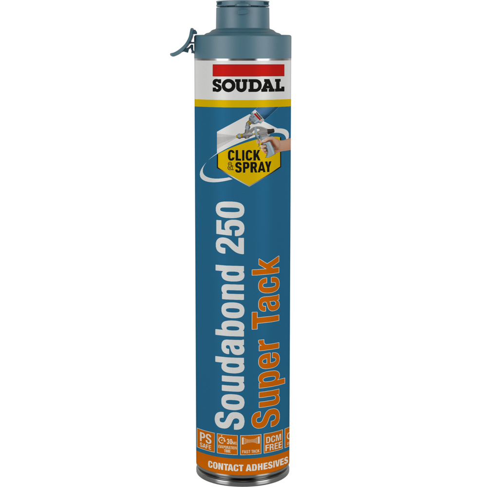 12 aérosols 750ml de SOUDABOND 250 super tack 250 ST - SOUDAL - 167508