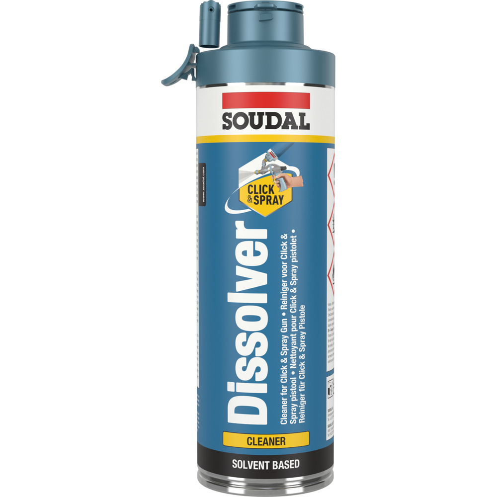 12 aérosols 500ml de nettoyant click & spray - SOUDAL - 167626