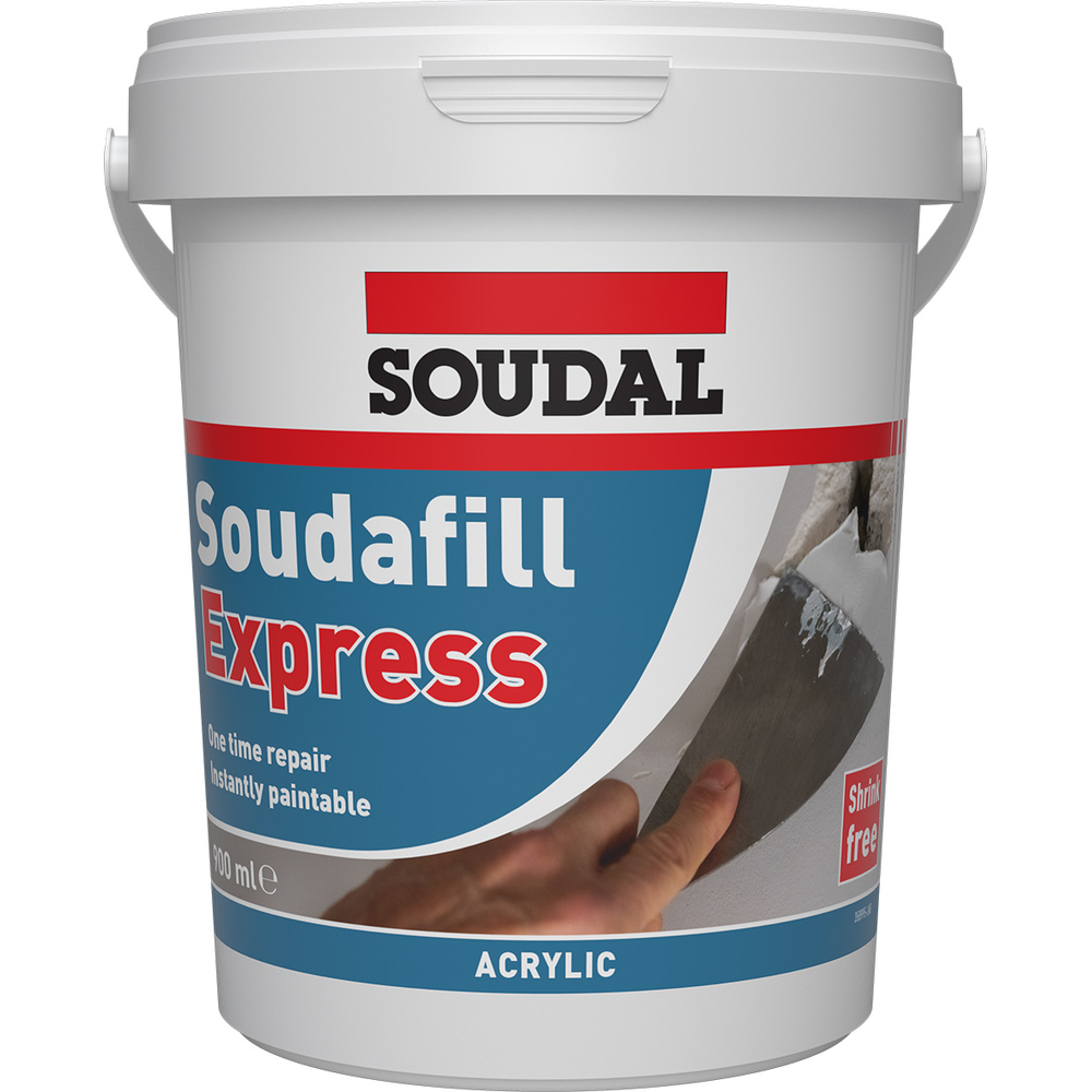 6 pots 900 ml soudafill express blanc - SOUDAL - 169329