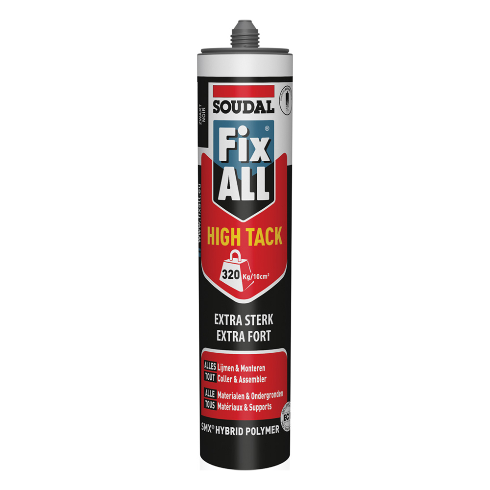 Carton de 12 cartouches 290 ml fix all high tack blanc duo pack - SOUDAL - 173262