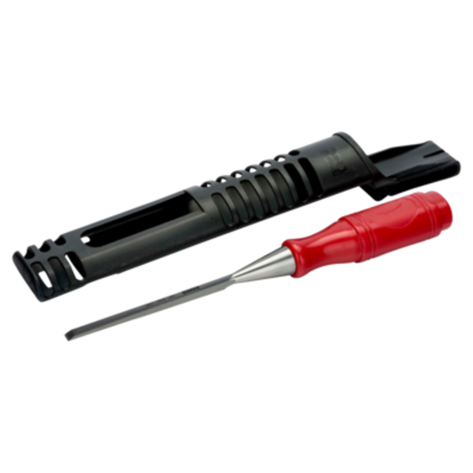 Burin travail du bois lame 16 mm manche polypropylène rouge avec étui BAHCO - 1031-16