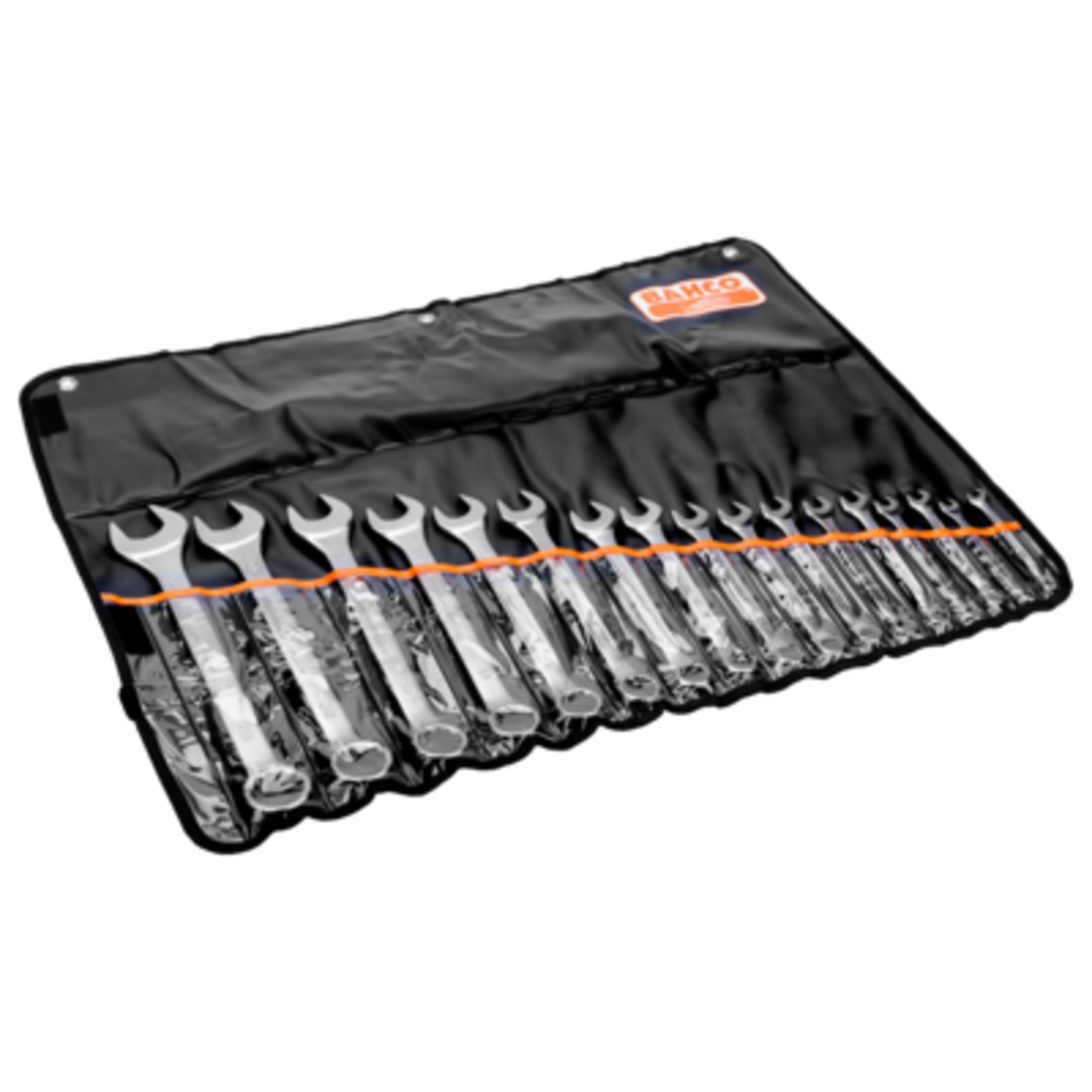 Jeu de clés mixtes plates métriques 8-32 mm 17 pièces pochette BAHCO - 111M/17TL