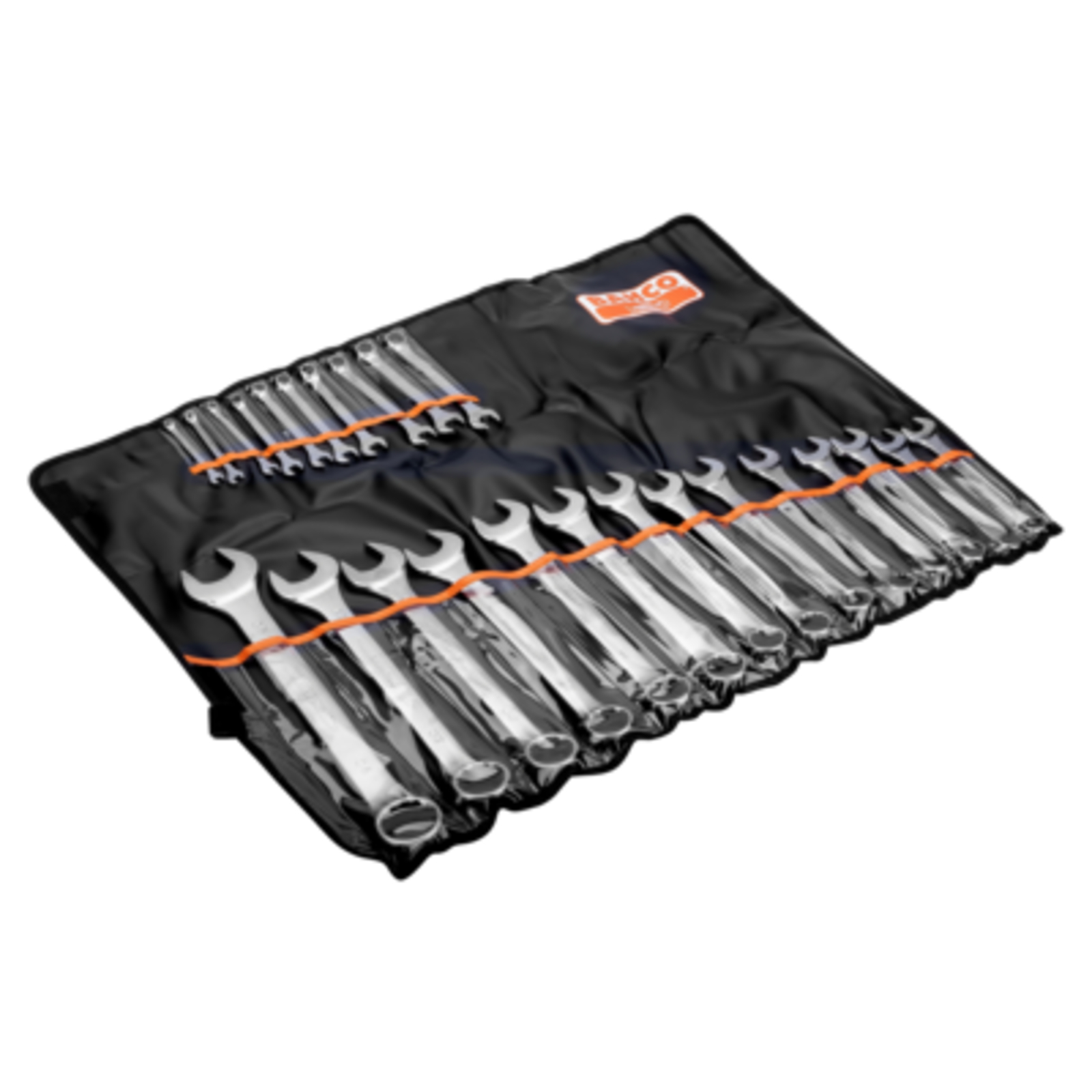 Jeu de clés mixtes plates métriques 6-36 mm 24 pièces avec pochette BAHCO - 111M/24T