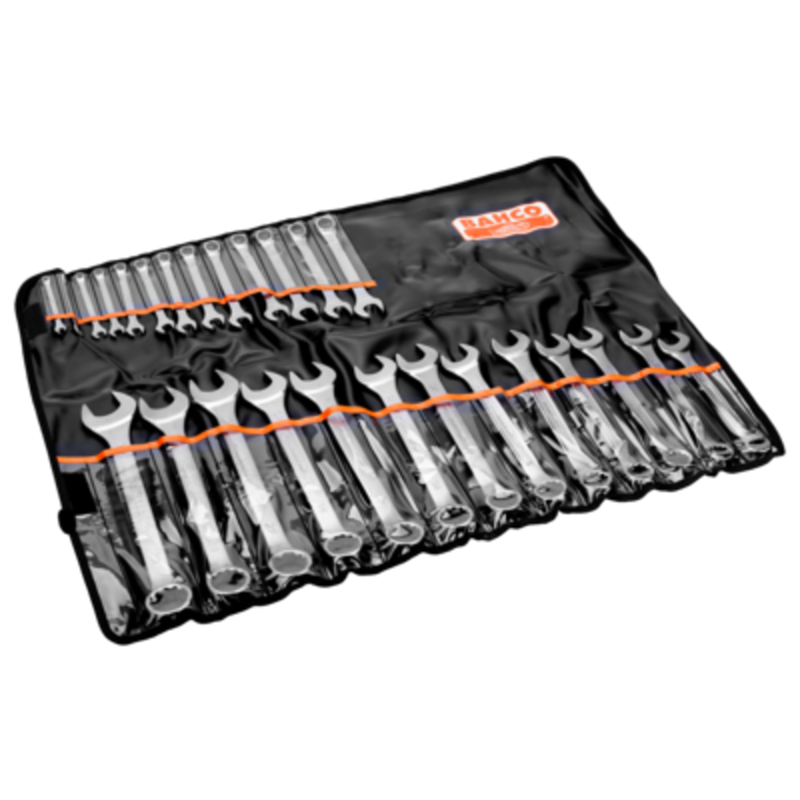 Jeu de clés mixtes plates métriques 6-32 mm 26 pièces avec pochette BAHCO - 111M/26T