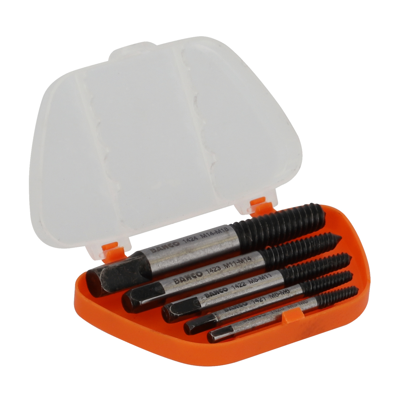 Extracteur de goujons 5 pièces M3-M18 acier allié satin BAHCO - 1435/5