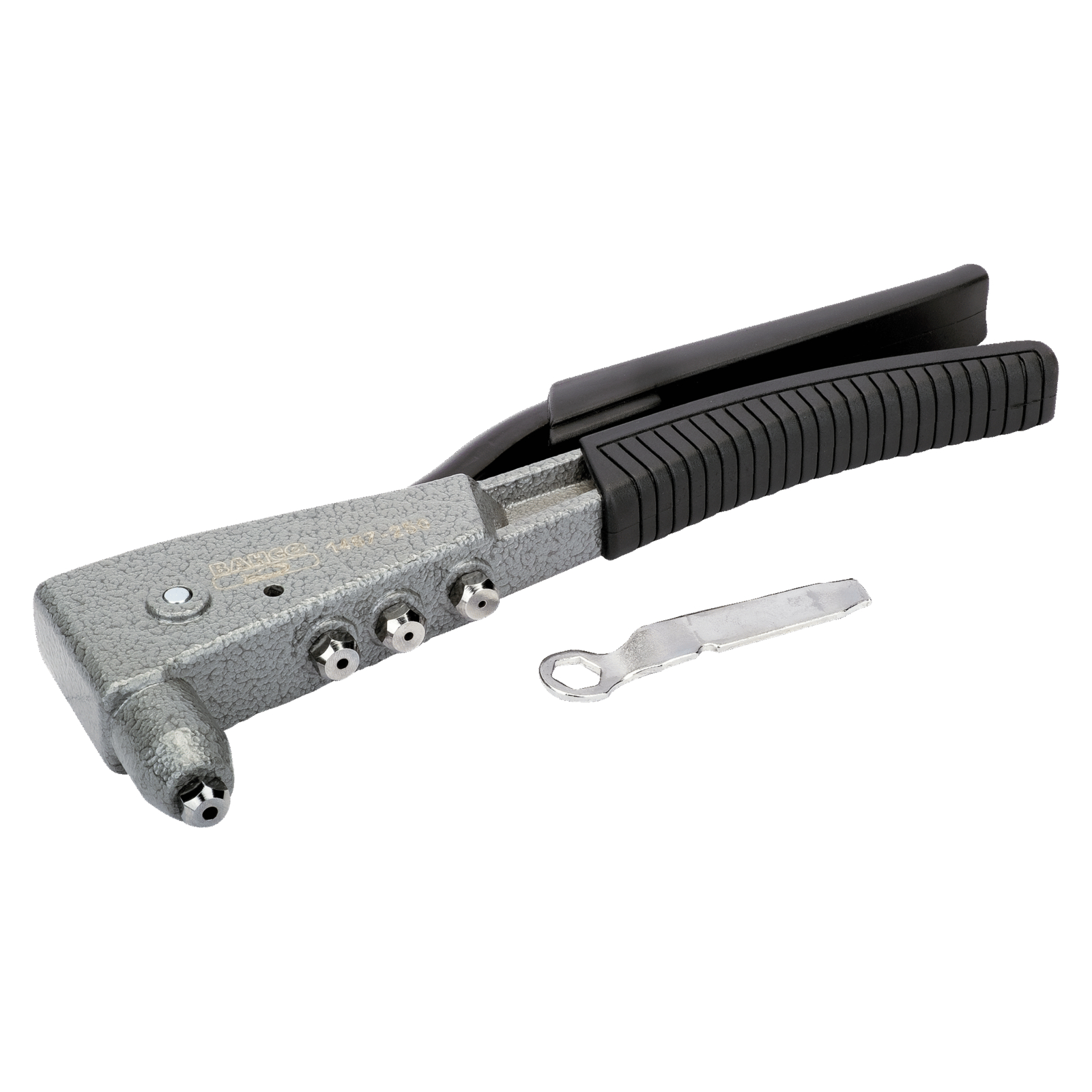 Pince à riveter 255 mm 4 têtes interchangeables avec clé BAHCO - 1467-250