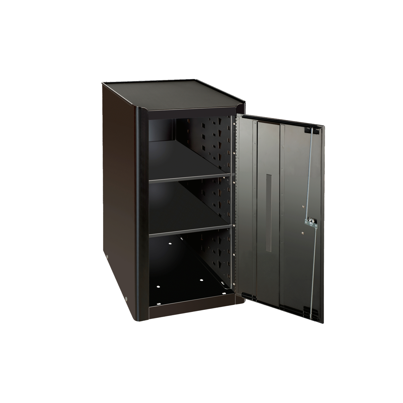 Armoire latérale noire avec verrouillage 820x419x503 mm 2 étagères BAHCO - 1475KXL-AC20BK