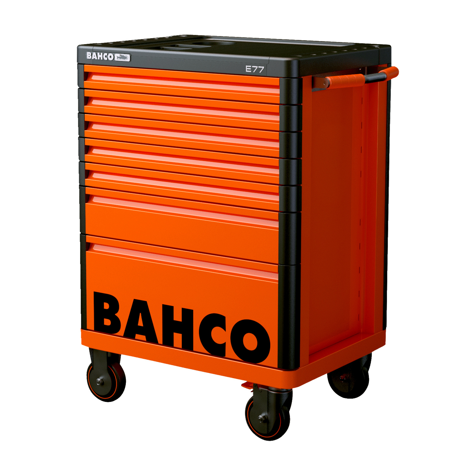 Servante 7 tiroirs acier double paroi 693 x 510 x 965 mm orange BAHCO - 1477K7