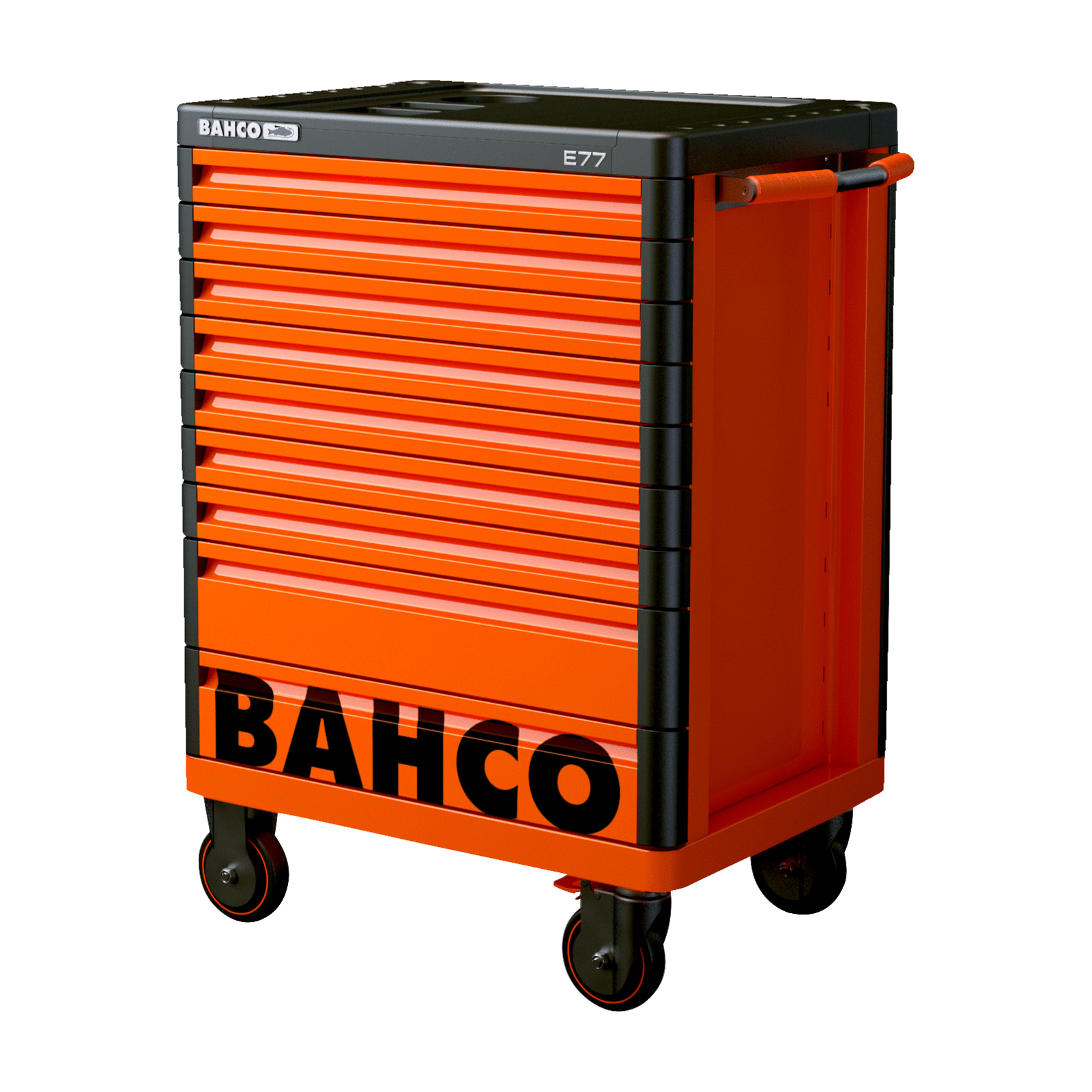 Servante 9 tiroirs 66 cm acier double paroi BAHCO - 1477K9RED
