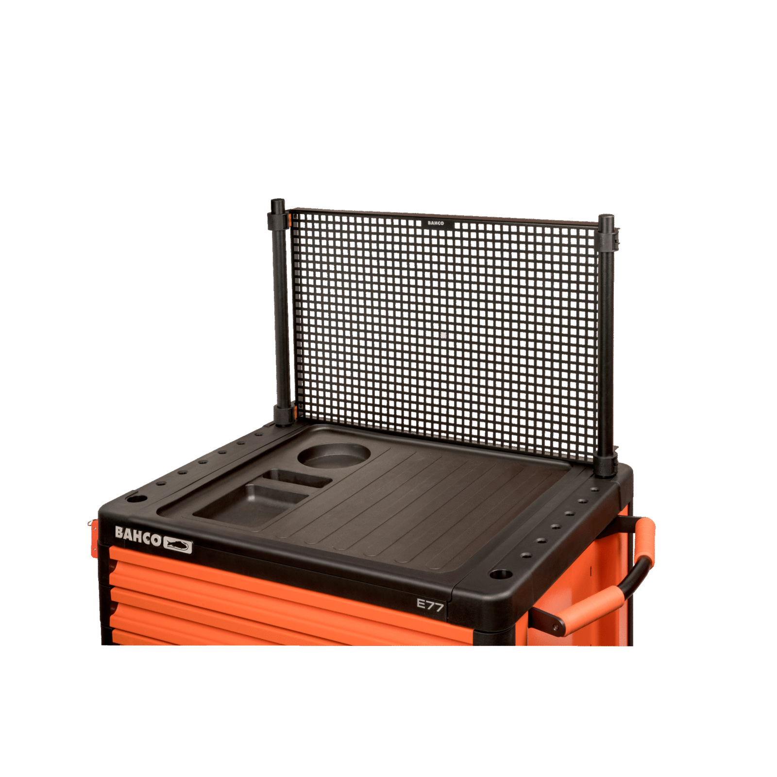 Plateau pour servantes capacité stockage acier noir 610 x 396 mm BAHCO - 1477K-AC12