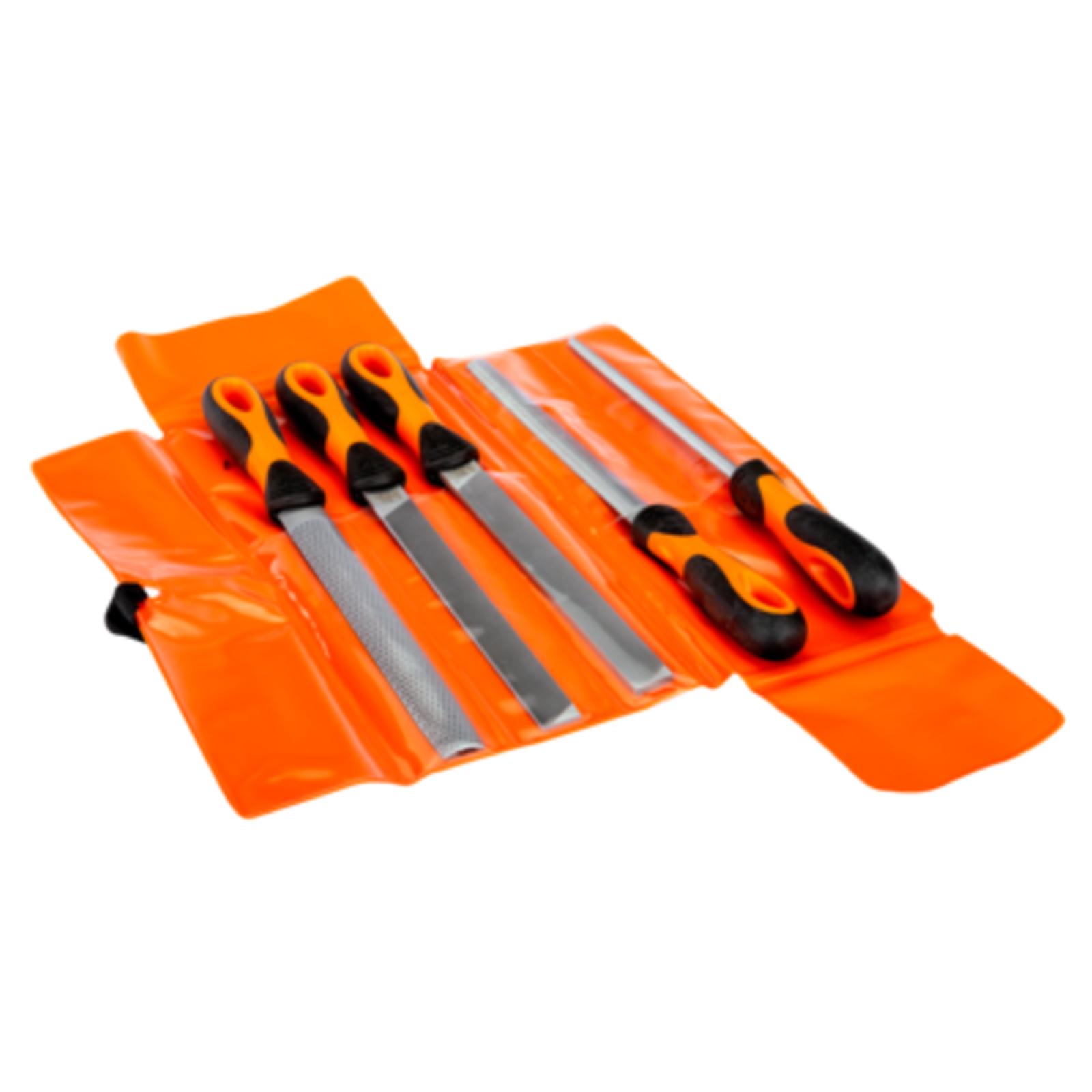 Jeu de limes ERGO 200 mm bâtardes 5 pièces avec râpe cabinette BAHCO - 1-479-08-1-2