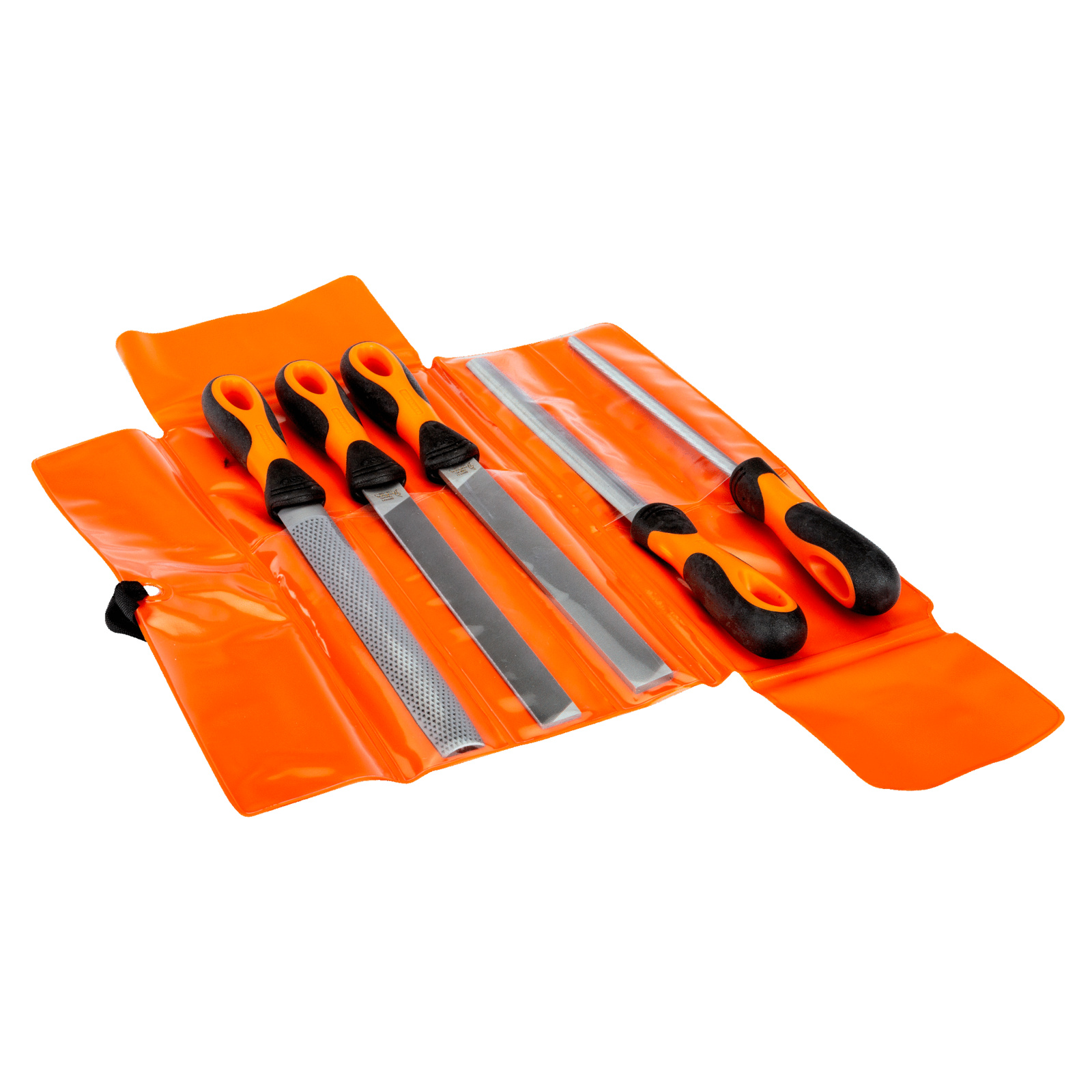Jeu de limes ERGO 200 mm mi-douce 5 pièces avec râpe cabinette BAHCO - 1-479-08-2-2