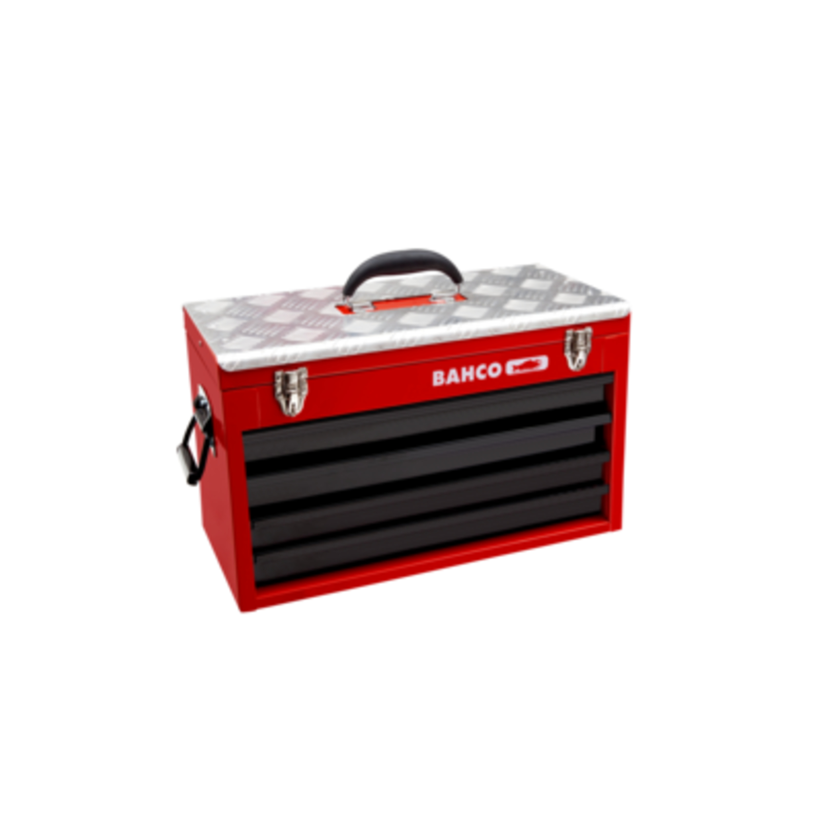 Caisse à outils métallique 4 tiroirs 85 kg avec plateau supérieur BAHCO - 1483KHD4RB