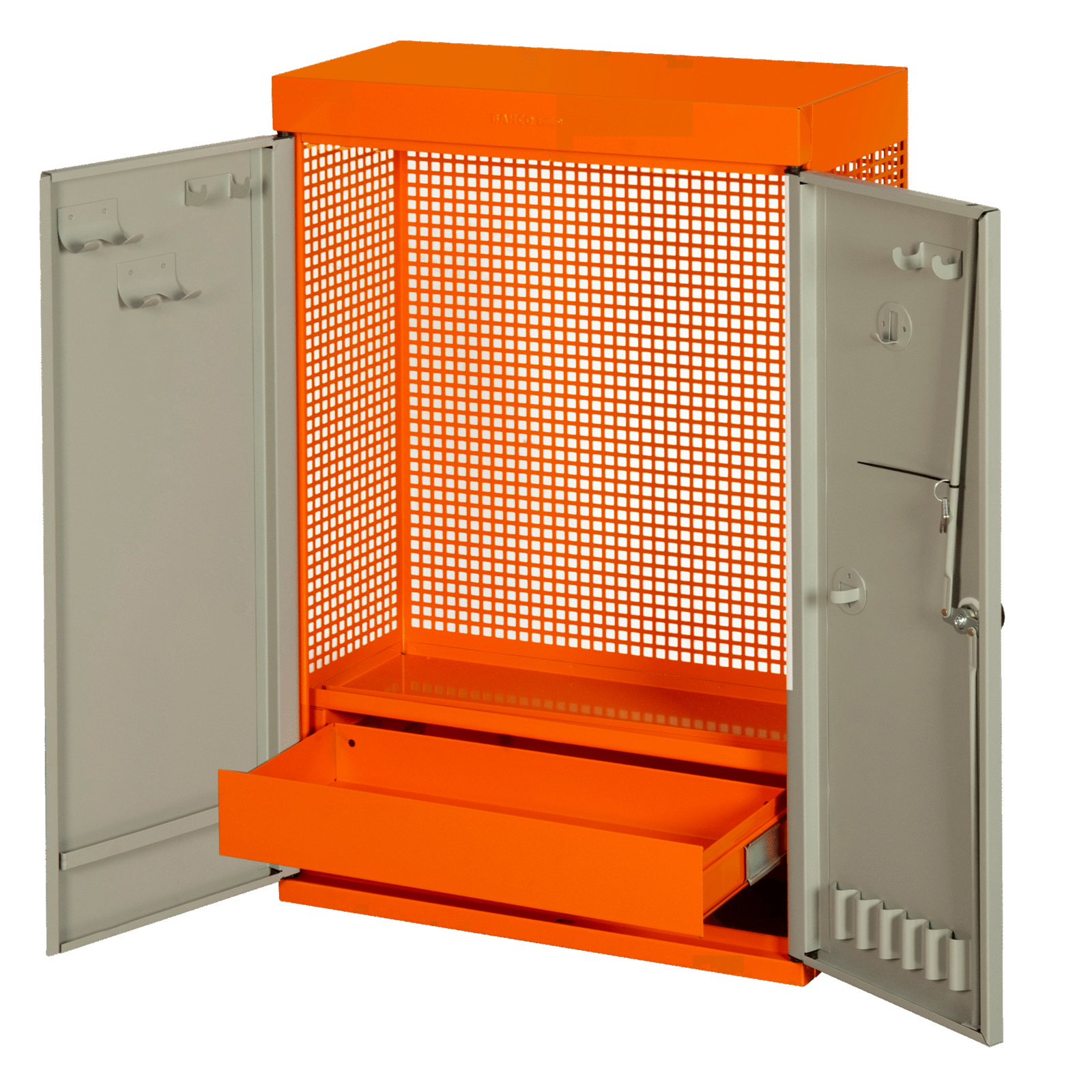 Armoire murale 2 portes 900 x 250 x 602 mm avec tiroir et verrouillage central BAHCO - 1495CD60